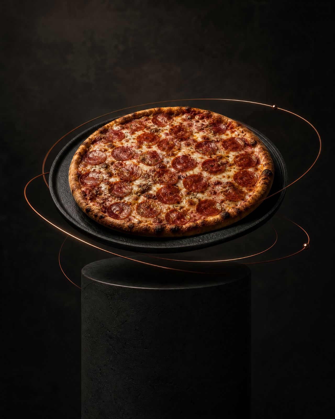 Nystekt amerikansk pizza fra Smak av Porsgrunn i Storgata 108